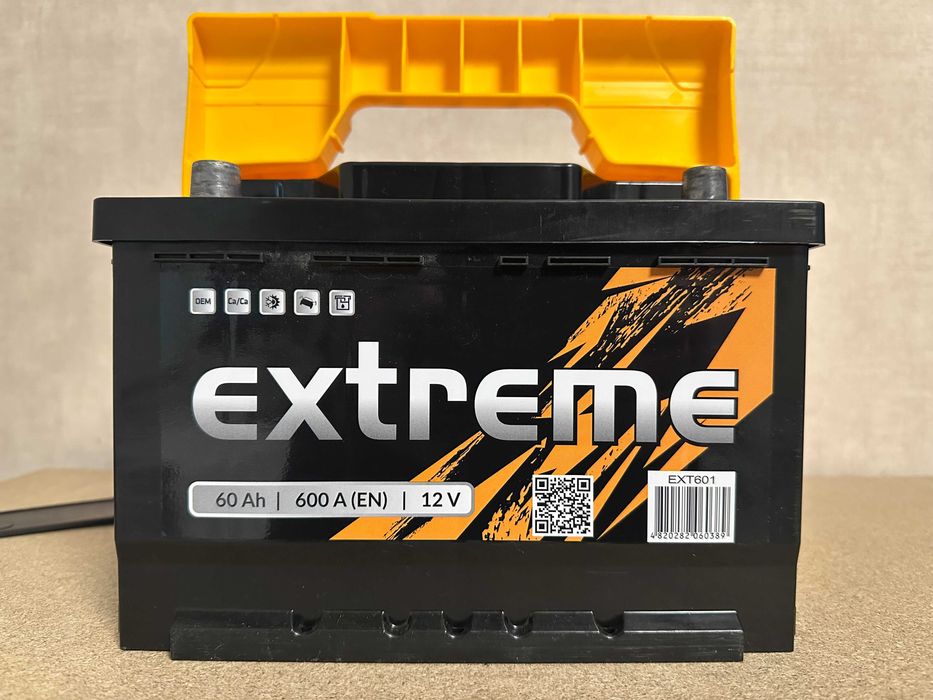 Акумулятор автомобільний Extreme 60Ah 600A 12V "+" зліва