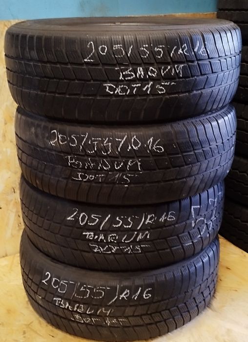 Komplet opon zimowych Barum Polaris 3 205/55/R16, 91T OKAZJA