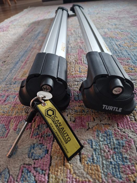 Bagażnik dachowy, belki Turtle srebrne  90/100