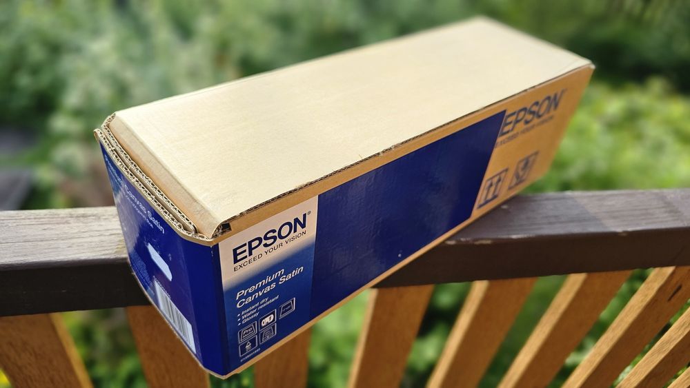 Рулонная фотобумага фотохолст Epson Premum Canvas Satin 330ммx6,1m,