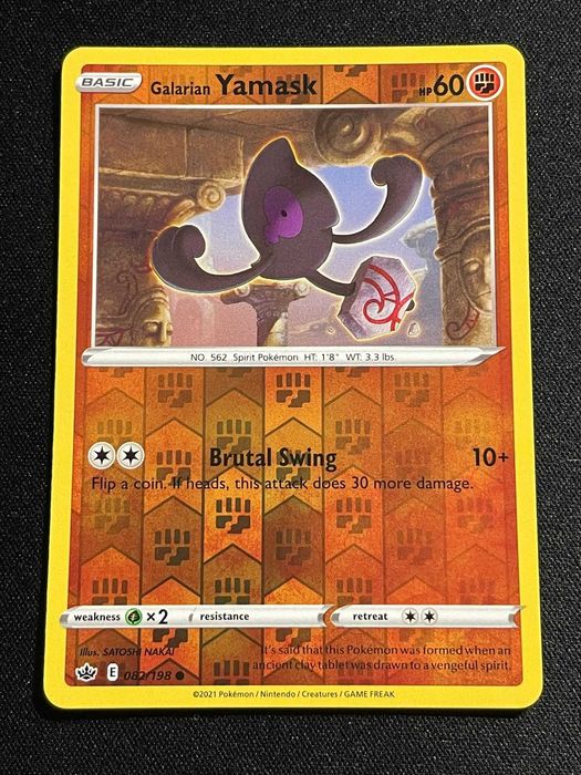Carta Pokémon Galarian Yamask 82/198 Chilling Reign