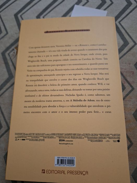 Livro Nicholas Spark