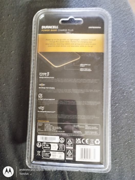 Powerbank duracell model DRPB3009A -nowy w blistrze +Gratis