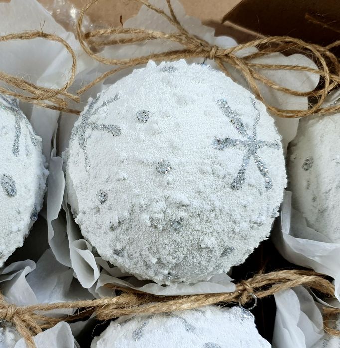 Bombki choinkowe śnieżki 80mm 8cm 6szt Myszka Miki rękodzieło