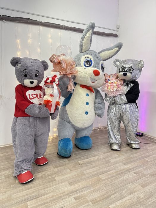 Доставка, привітання, ростові ляльки, Ведмідь, доставка кульок