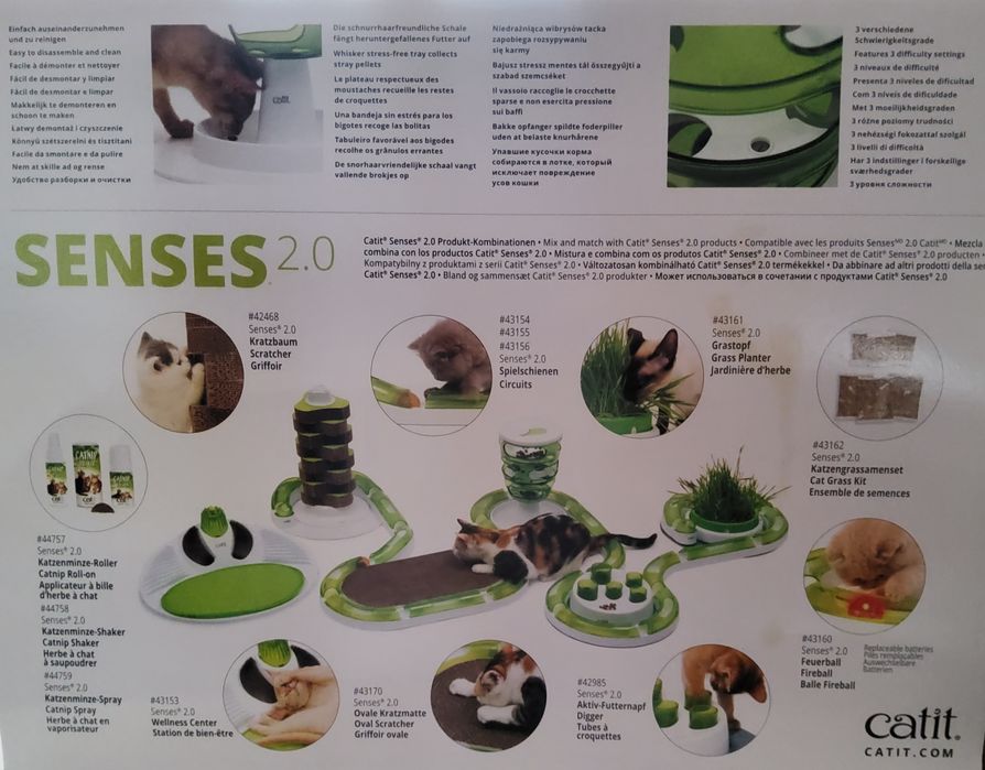 Comedouro Labirinto para Gatos - Catit Senses 2.0 Food Tree - Novo