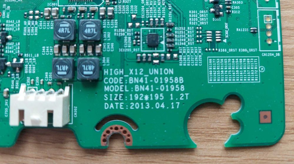 Плата Main Board BN41-01958B от TV Samsung UE46F5300 + шлейф, оригинал, б/у, под ремонт или на запчасти