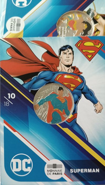 10 Euro Prata  Comemorativa França 2025 - SUPER-HOMEM