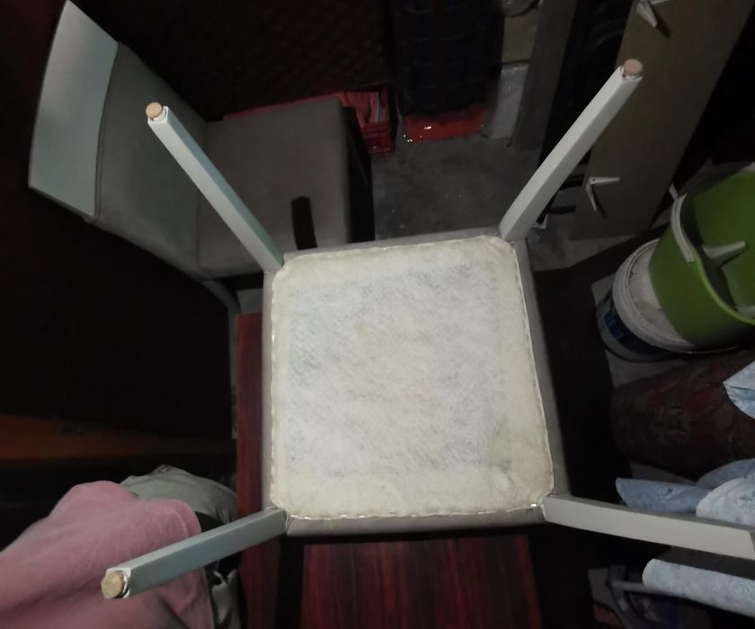Cadeiras com textura de veludo