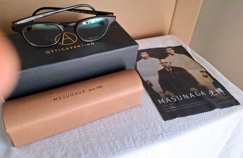 MASUNAGA GMS-07, cor Black Matte (#69) - Armação NOVA - Made in Japan