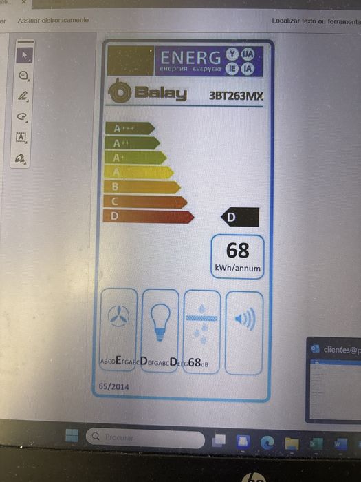 Exaustor Balay 3BT263MX