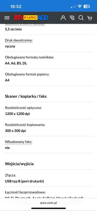 Drukarka skaner kopiarka