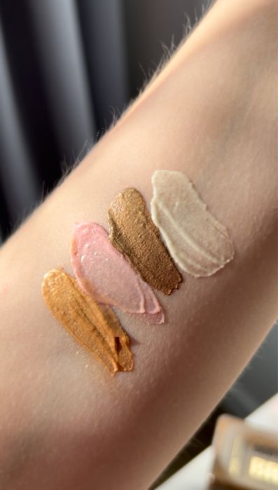 Молочко бронзове bronze з шимером шимер хайлайтер body shimmer бронзер