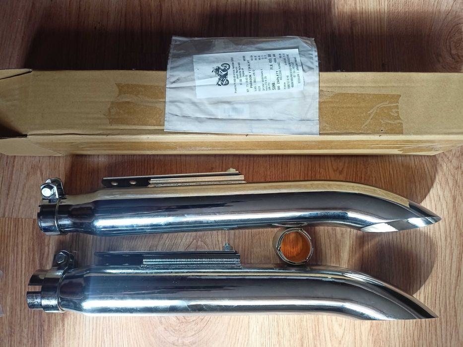 Wydechy nowe  basowe do crusiera choppera