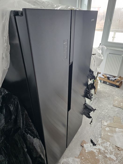 Lodowka Side by Side Gorenje jak nowa! No frost 178,6cm Czarna