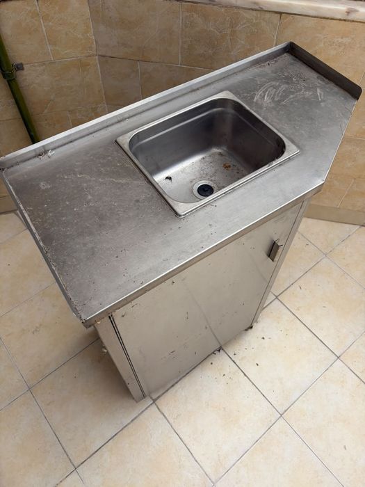 Bancada / Móvel de Canto em Inox (Ideal para Churrasqueira / garagem)