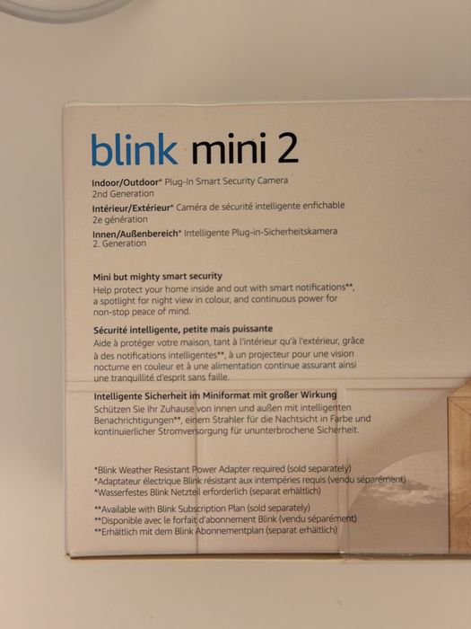 Pack 3x Câmaras Blink Mini 2 HD (Amazon) – Novas / Sem Uso