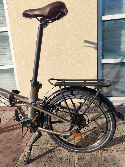 Bicicleta Dobrável Btwin Fold 560 (2023) c/ Porta-Bagagem - Muito Bom Estado