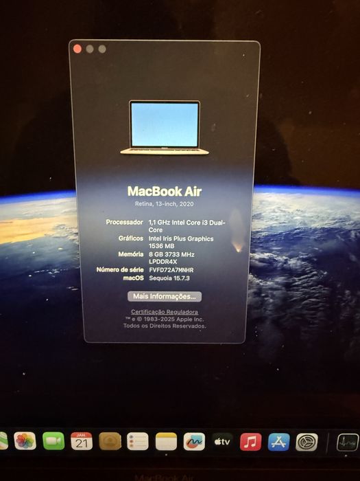 Macbook Air Retina 13” 2020 *COM 18 MESES DE GARANTIA*