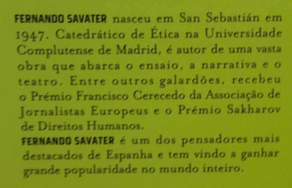 Ética Para Um Jovem de Fernando Savater