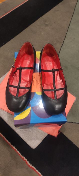 Ekskluzywne buty baleriny typu T-bar Italy Scarosso Linda I