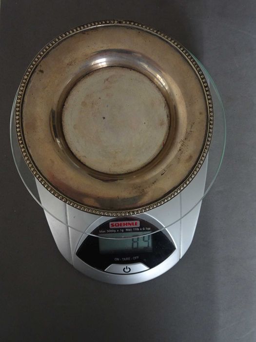 Antiga salva de prata 89gr