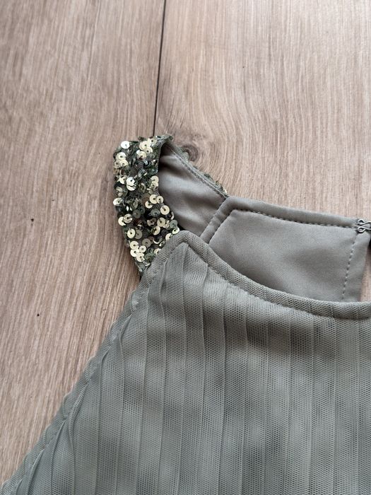 Długa  sukienka plisowana xl