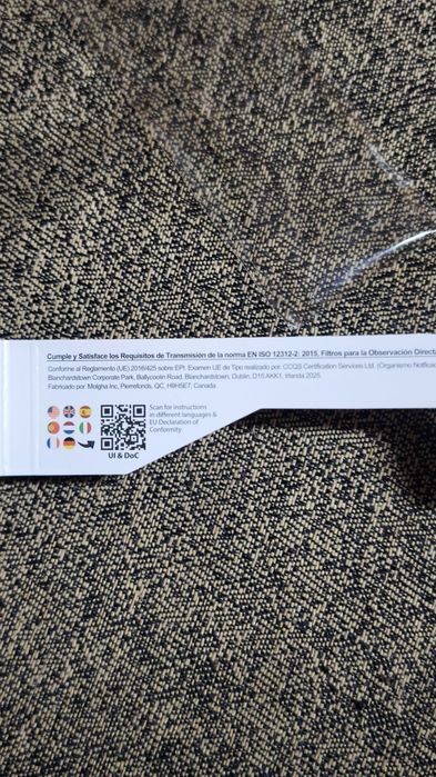 Óculos eclipse certificados pela união europeia