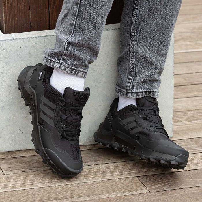 Кросівки Adidas Terrex AX4 Gore-Tex All Black premium | Кроссовки Адидас чоловічі