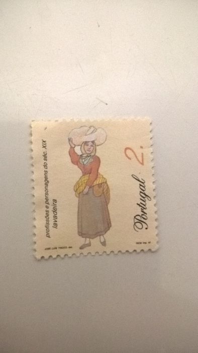 Selo Correio Lavadeira Portugal (portes incluídos)