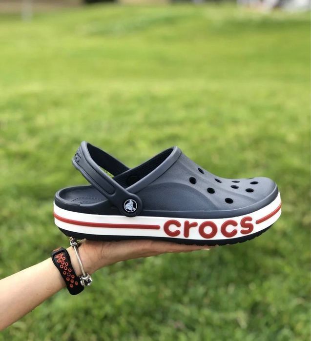 Крокси чоловічі мужские кроксы crocs bayaband grey сірі кокси 36-45
