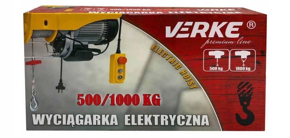 Тельфер лебедка таль електрическая VERKE 1000 kg електричний підйомник