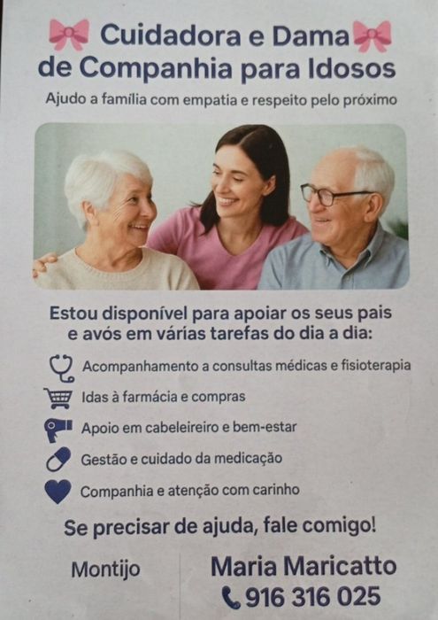 Serviços de cuidadora