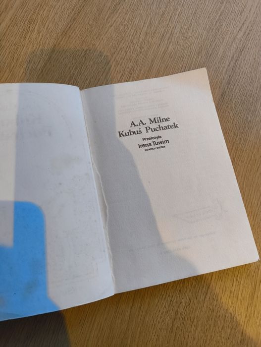 Książka Kubuś Puchatek wydanie z 1988 r.