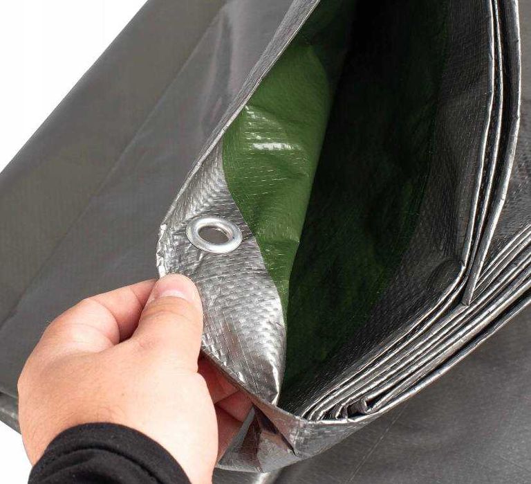 Plandeka gruba 5x8m Mrozoodporna Wodoodporna Wzmacniana Wytrzymała