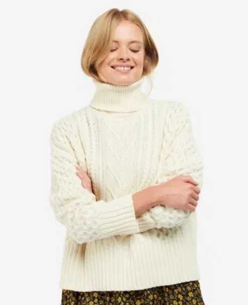 Брендовый шерстяной теплый свитер Barbour