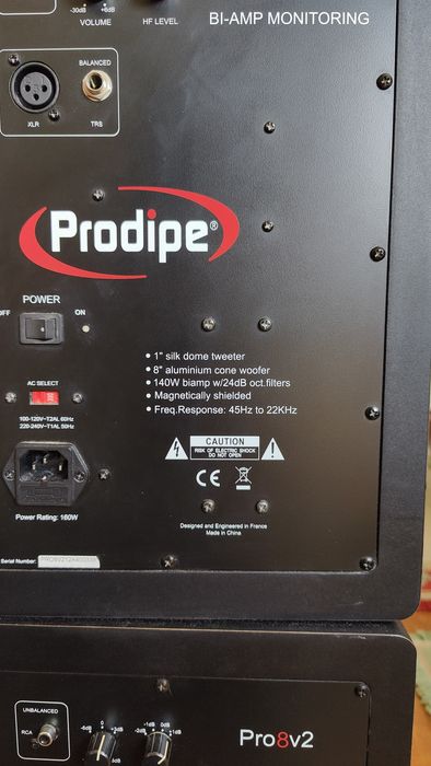 Monitores Activos Prodipe V2 8" Pro