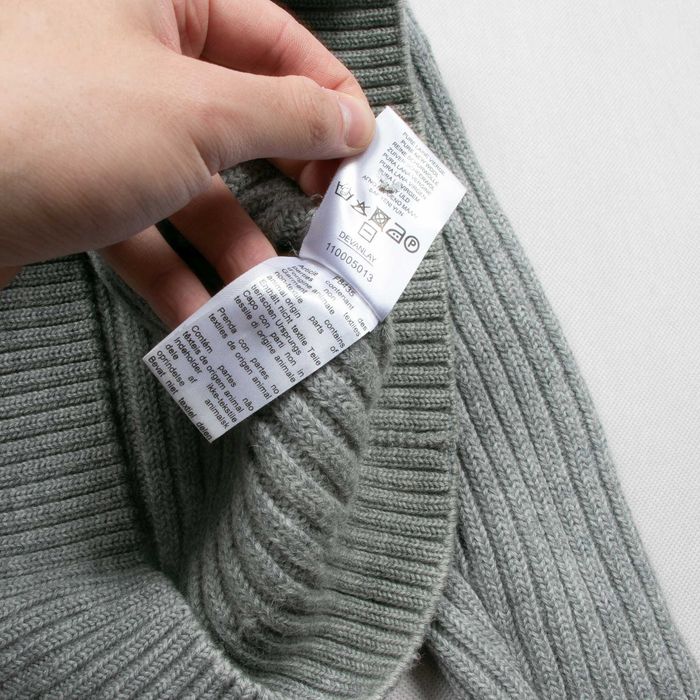 Lacoste Sweter Kardigan 100% Wełna SS/2 Virgin Wool Szary Zip