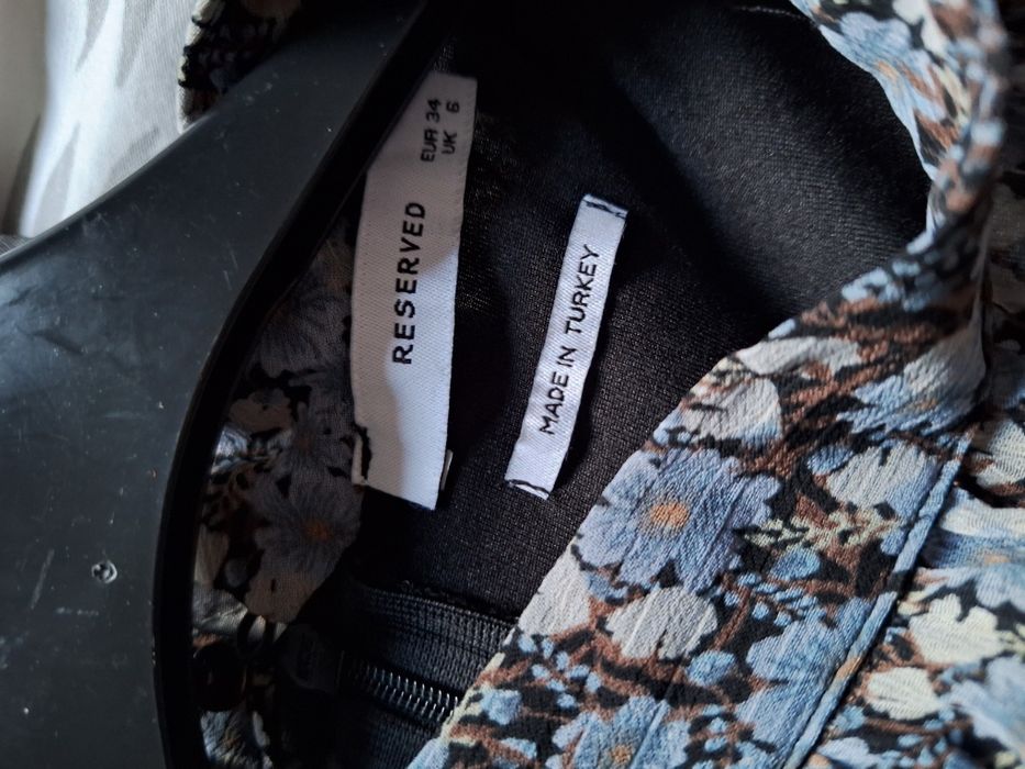 Gufrowana elegancka sukienka Reserved xs