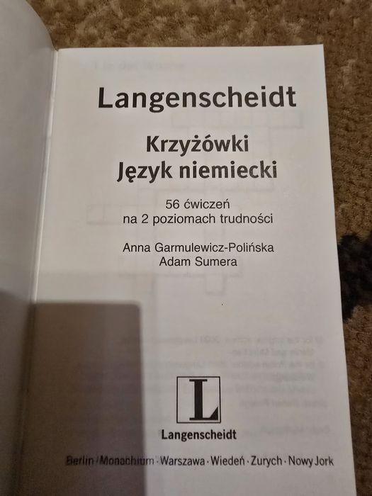 Zestaw Slownik Niemiecko Polski + Krzyzowki Jezyk Niemiecki