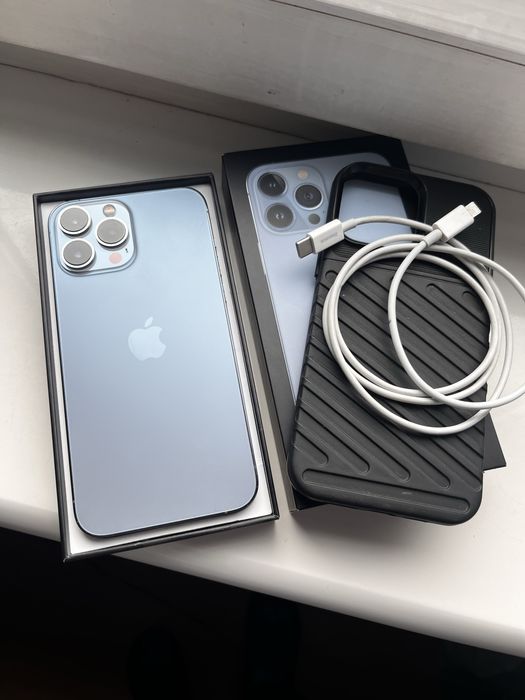 IPhone 13 pro max * sierra blue * 86% baterii * etui + szkło