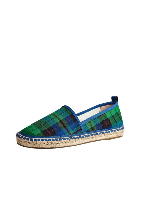 Womens Espadrilles - Handmade Organic Cotton - Blue/Green 41