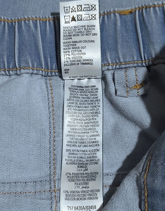 Ого-го какой размерчик новые стрейчевые джинсы джоггеры батал