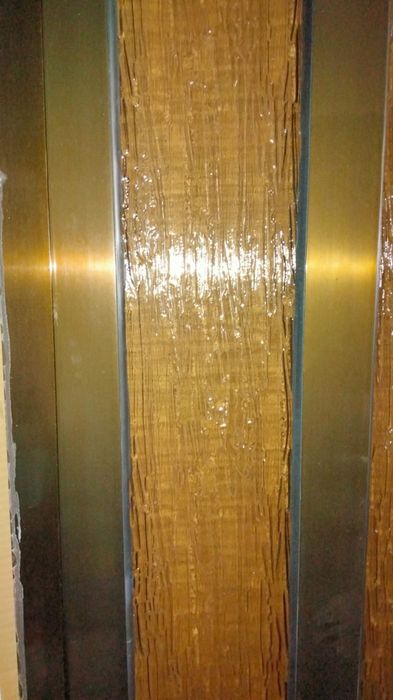 Porta aluminio lacada castanho, 2 unidades