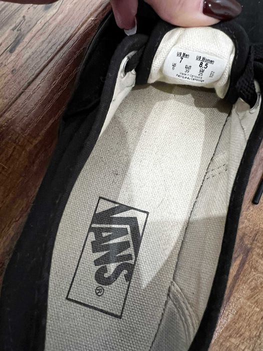 Czarne męskie damskie unisex trampki VANS 39 25cm