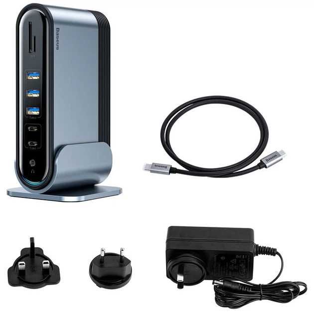 Хаб док-станція Baseus 17-in-1 Docking Station HUB T