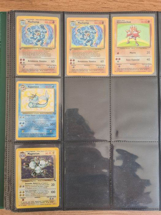 Cartas Holográficas Pokemon Base set, Jungle e Fossil (Em Português)