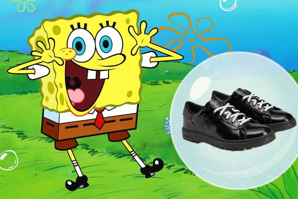 ブ*ツ様  Originals Spongebob 26.5 wit Кроссовки adidas Freizeit x Spongebob,оригинал,27,5 см,JQ6779