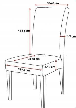 Świąteczne pokrowce na krzesła świąteczne 4 sztuki czarne święta