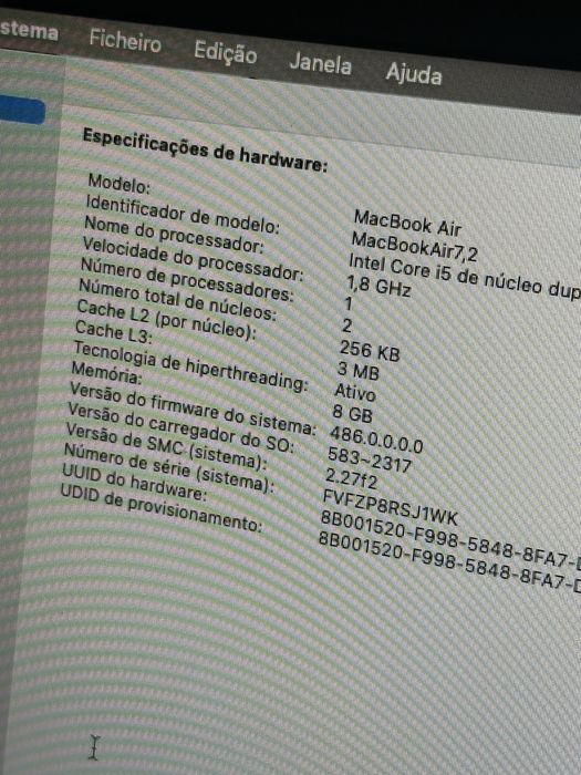 Mac Air 2012 i5 512gb